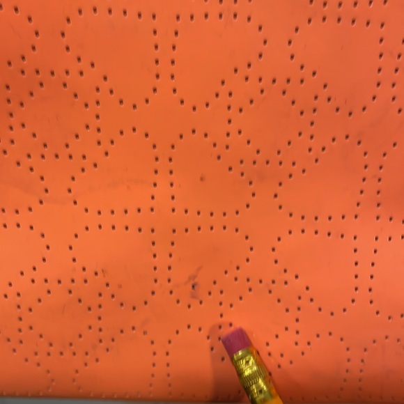 Kate Spade Patent Leather Neon Orange Tote Bag - Picture 7 of 17